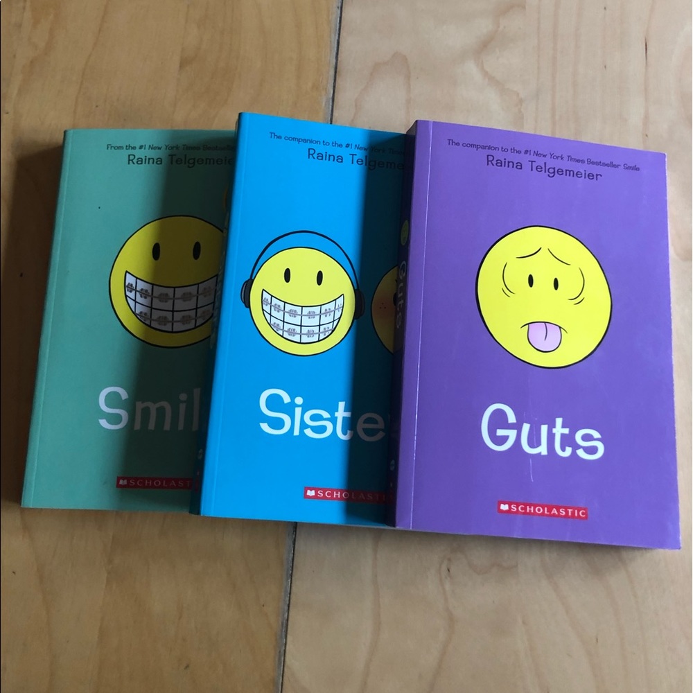 all three books smile sister and guts
